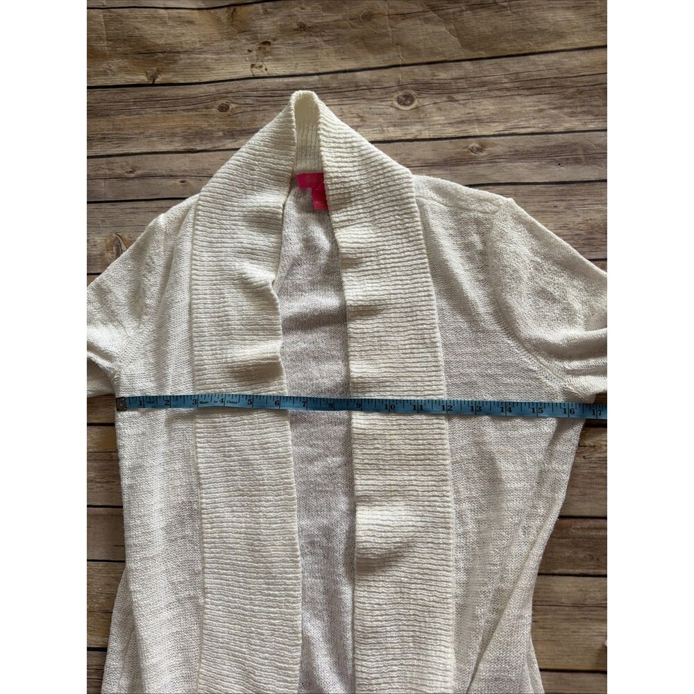 Lilly Pulitzer Circle Cardigan Small White Long Sleeve - Picture 3 of 6